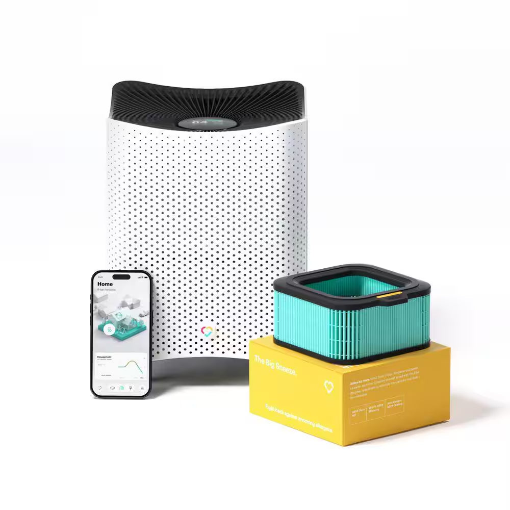 Air 3 Air Purifier with Big Sneeze Filter, 926 Ft2, True HEPA, Allergen Smart Purifier in White, Pollen, Dander, Dust